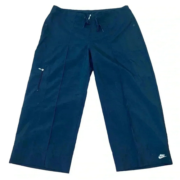 NIKE Women’s Summer Ankle Capris Navy NWT Size M (8-10) - Picture 1 of 9